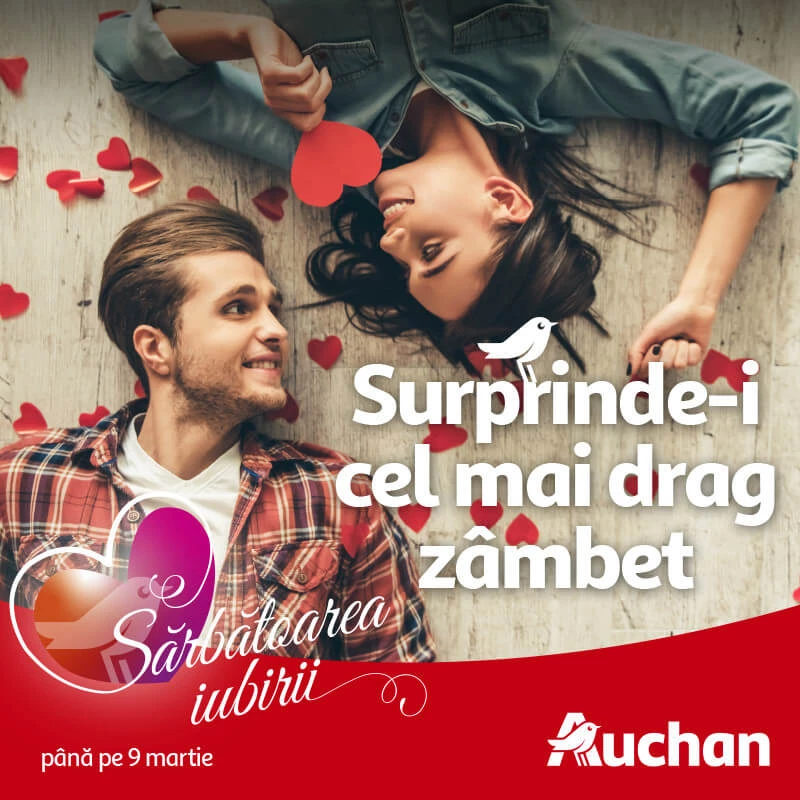 Magazinul Auchan sărbătorește iubirea